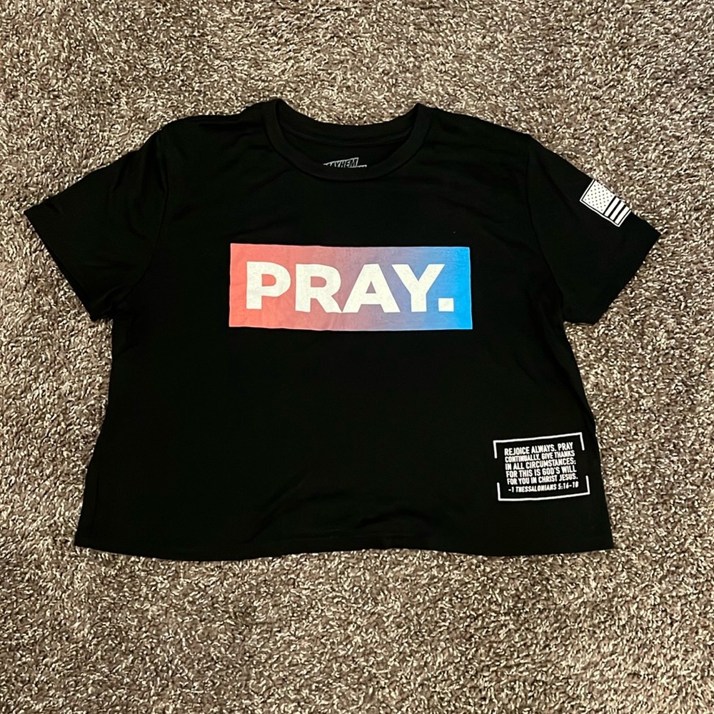 Mayhem nation crop tee